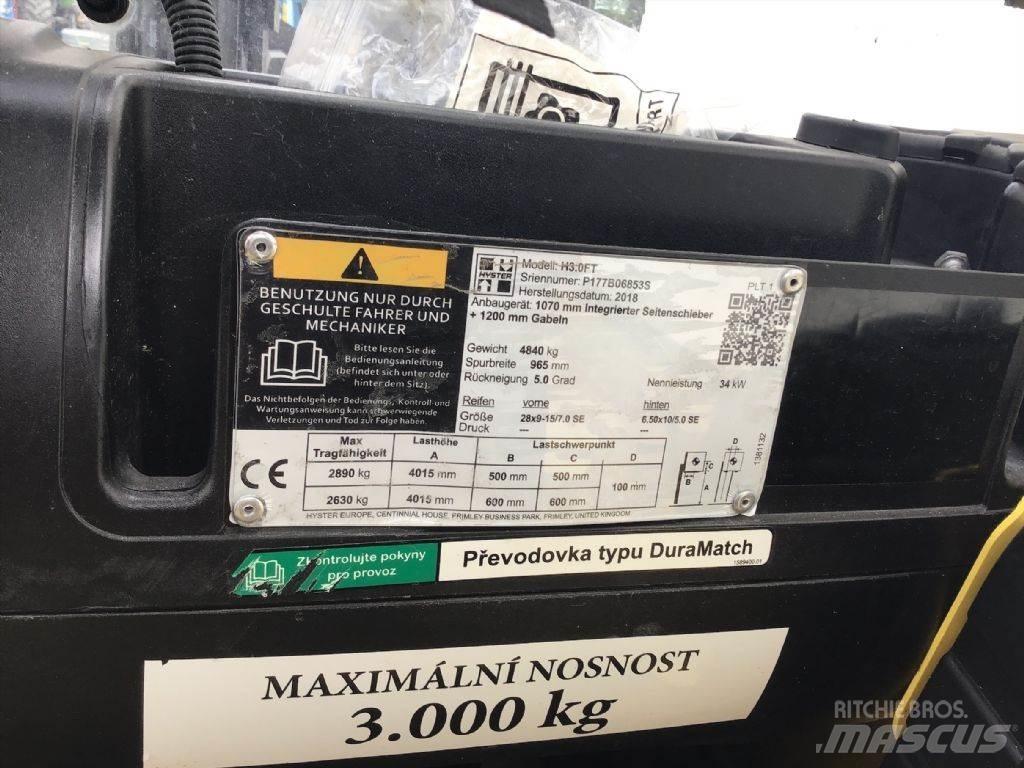 Hyster H 3.0 FT Tehnika ar dīzeļa dzinēju