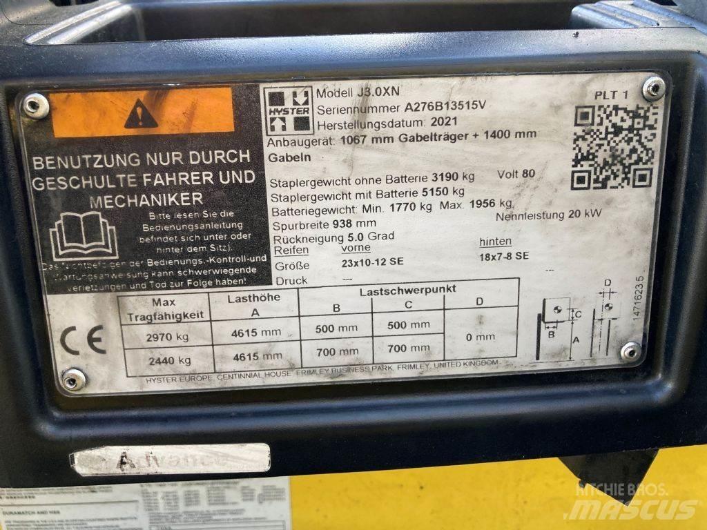Hyster J 3.0 XN Elektriskie iekrāvēji