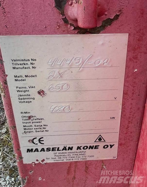 Hakki 2X Koka šķēlēji, frēzes, šķeldotāji