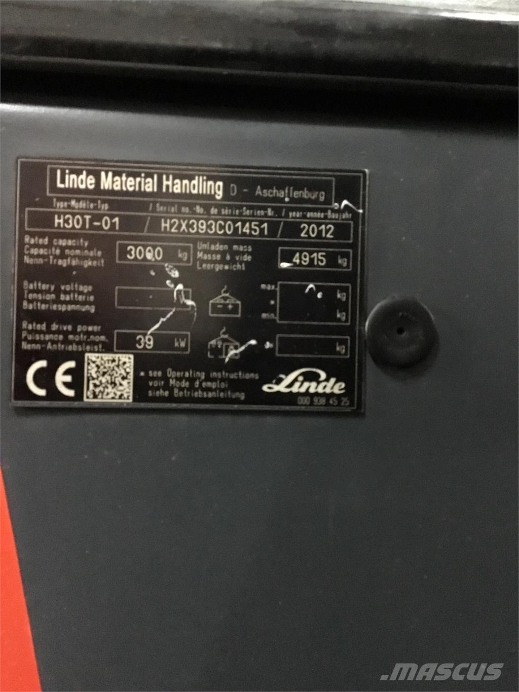 Linde H 30 T 01 LPG tehnika