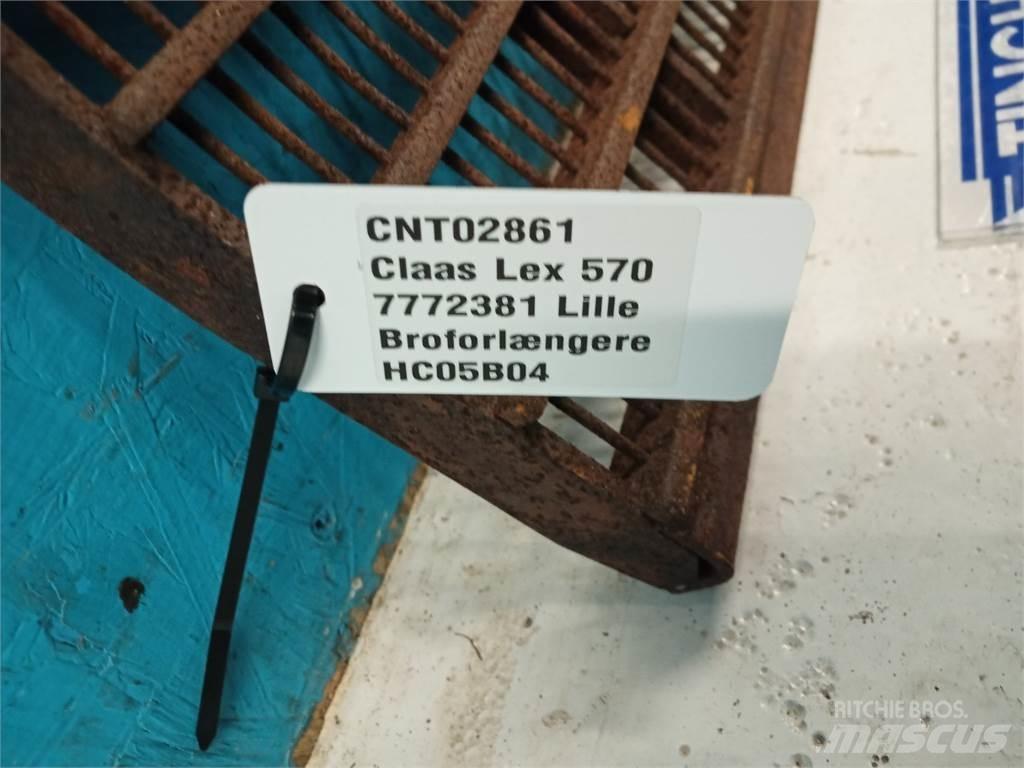 CLAAS Lexion 570 Ražas novākšanas kombainu papildaprīkojums