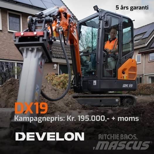 Develon DX19-7 Mini ekskavatori < 7 t