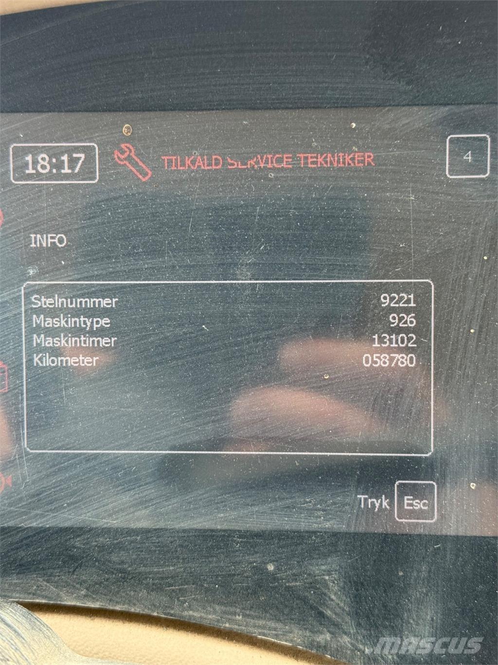 Hydrema 926D Ekskavatori-iekrāvēji