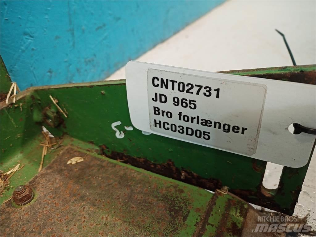 John Deere 965 Ražas novākšanas kombainu papildaprīkojums