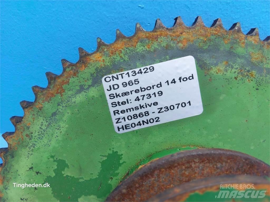 John Deere 965 Ražas novākšanas kombainu papildaprīkojums