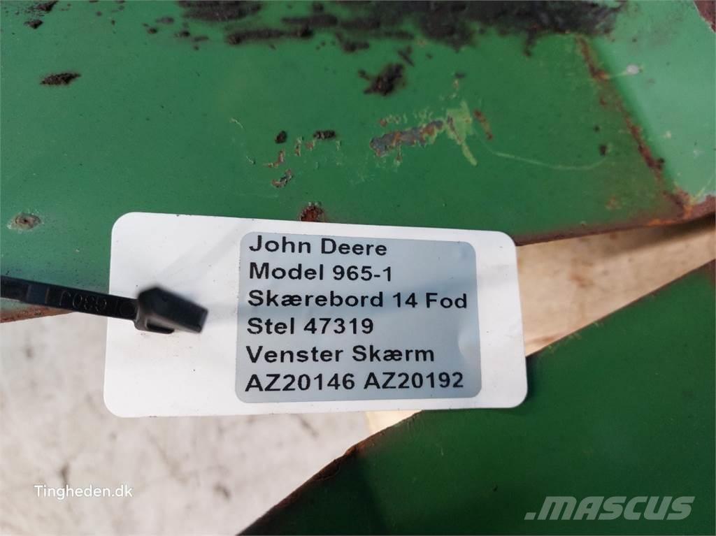 John Deere 965 Ražas novākšanas kombainu papildaprīkojums