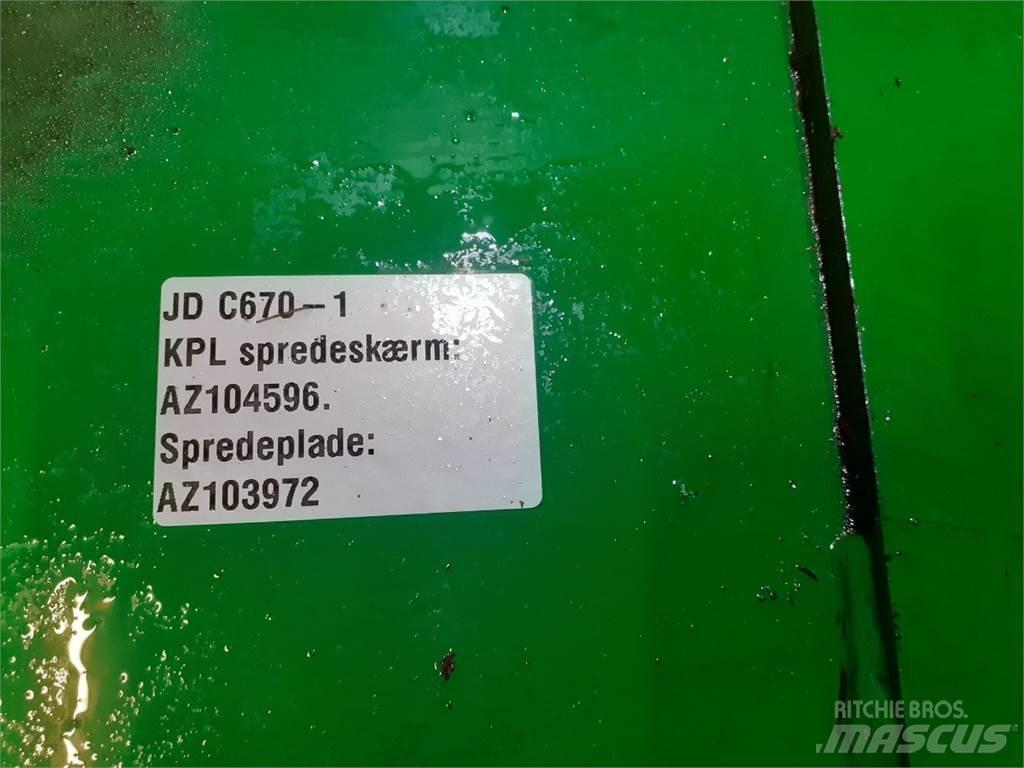 John Deere C670 Ražas novākšanas kombainu papildaprīkojums