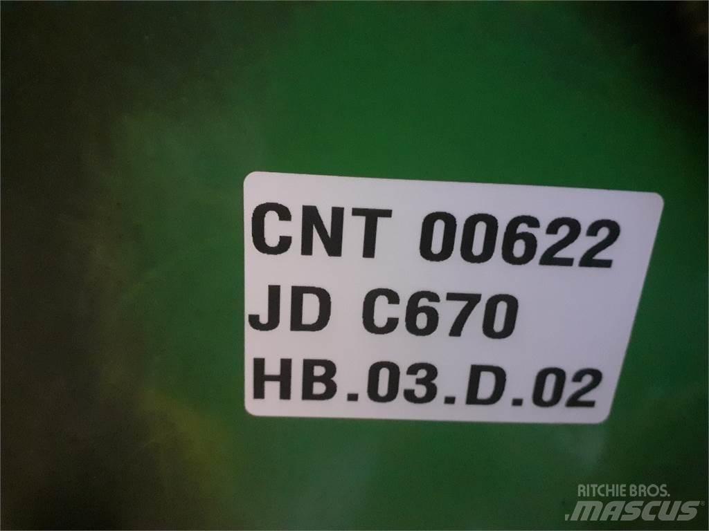 John Deere C670 Ražas novākšanas kombainu papildaprīkojums