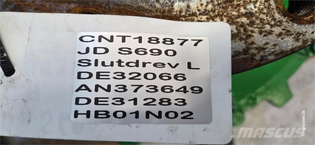 John Deere S690 Ražas novākšanas kombainu papildaprīkojums