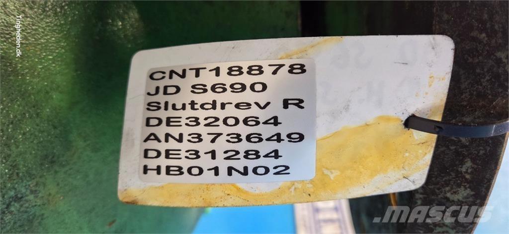 John Deere S690 Ražas novākšanas kombainu papildaprīkojums