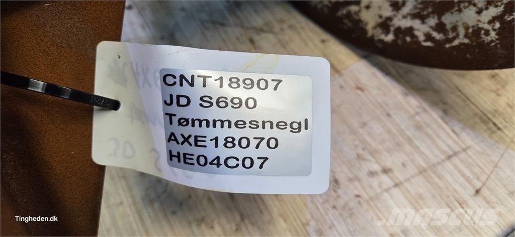 John Deere S690 Ražas novākšanas kombainu papildaprīkojums