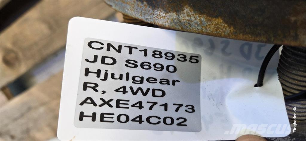John Deere S690 Ražas novākšanas kombainu papildaprīkojums