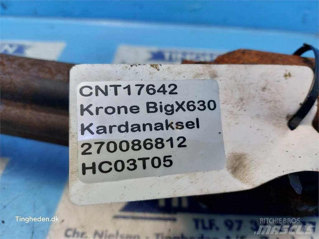 Krone Big X 630 Siena un lopbarības novākšanas mašīnu piederumi