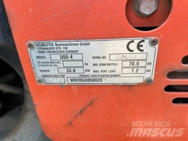 Kubota U55-4 Kāpurķēžu ekskavatori