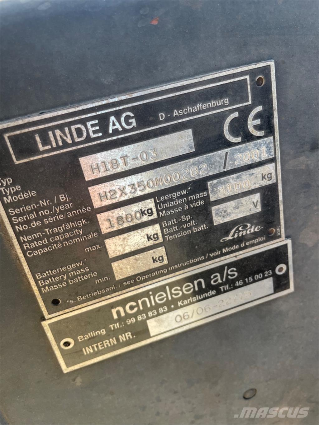 Linde H18T LPG tehnika