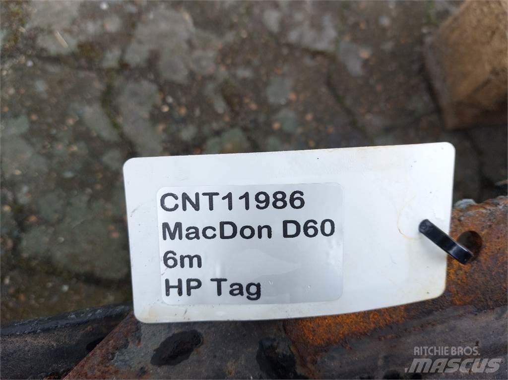 MacDon D60 Ražas novākšanas kombainu papildaprīkojums