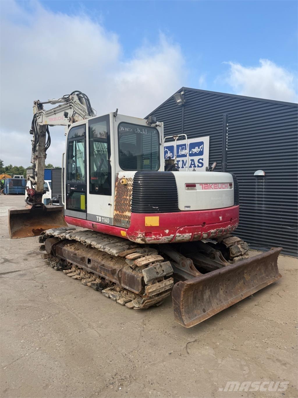 Takeuchi TB1140 Kāpurķēžu ekskavatori