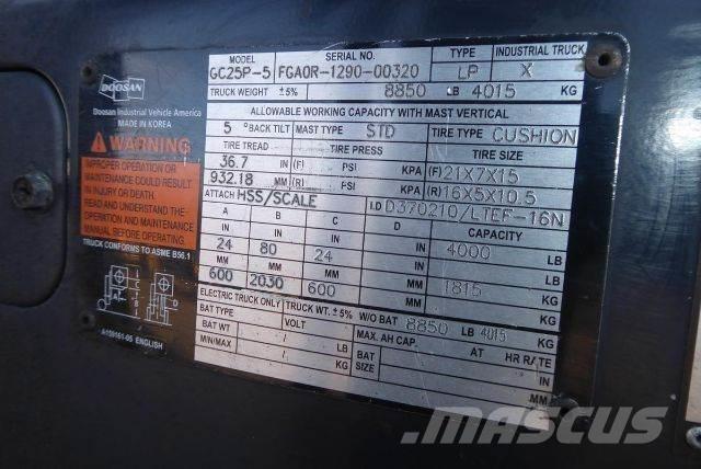 Doosan GC25P-5 Autokrāvēji - citi