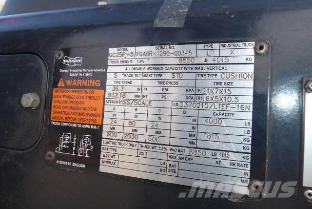 Doosan GC25P-5 Autokrāvēji - citi