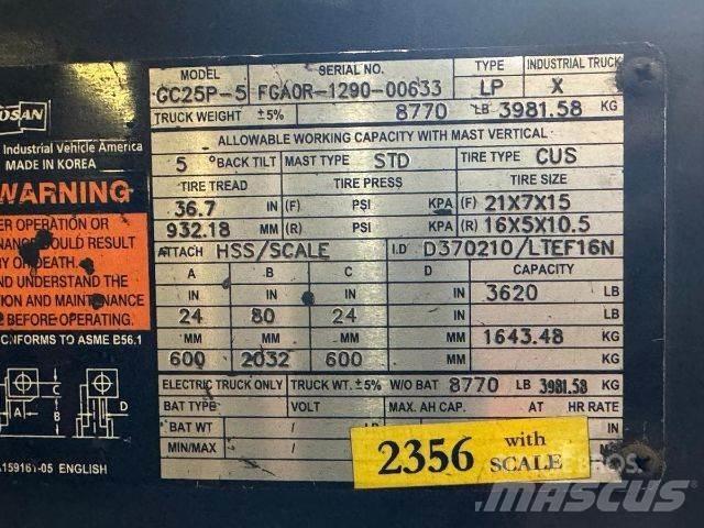Doosan GC25P-5 Autokrāvēji - citi