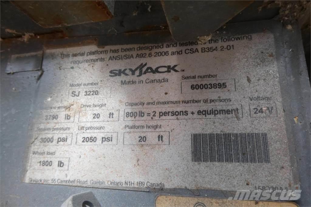 SkyJack SJ3220 Būvniecība- Citi