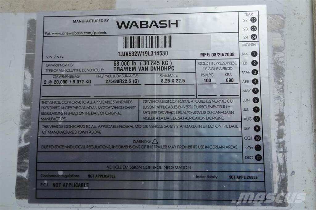 Wabash DVHDHPC Furgons