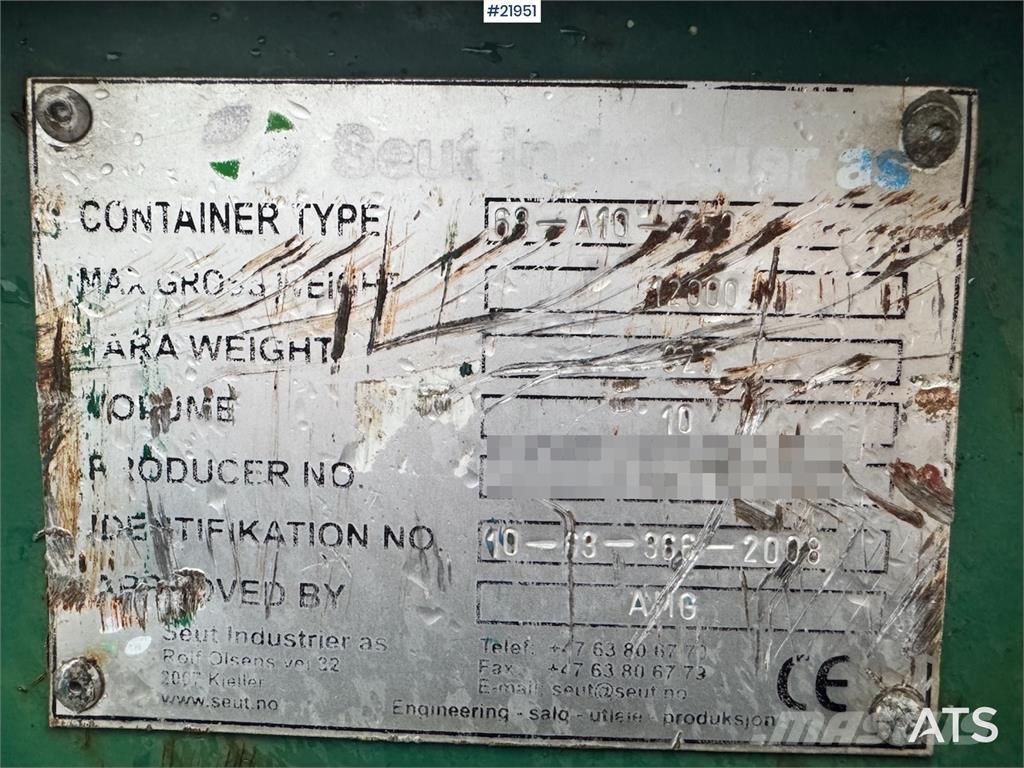  Liftcontainer 10m3 Īpaši konteineri