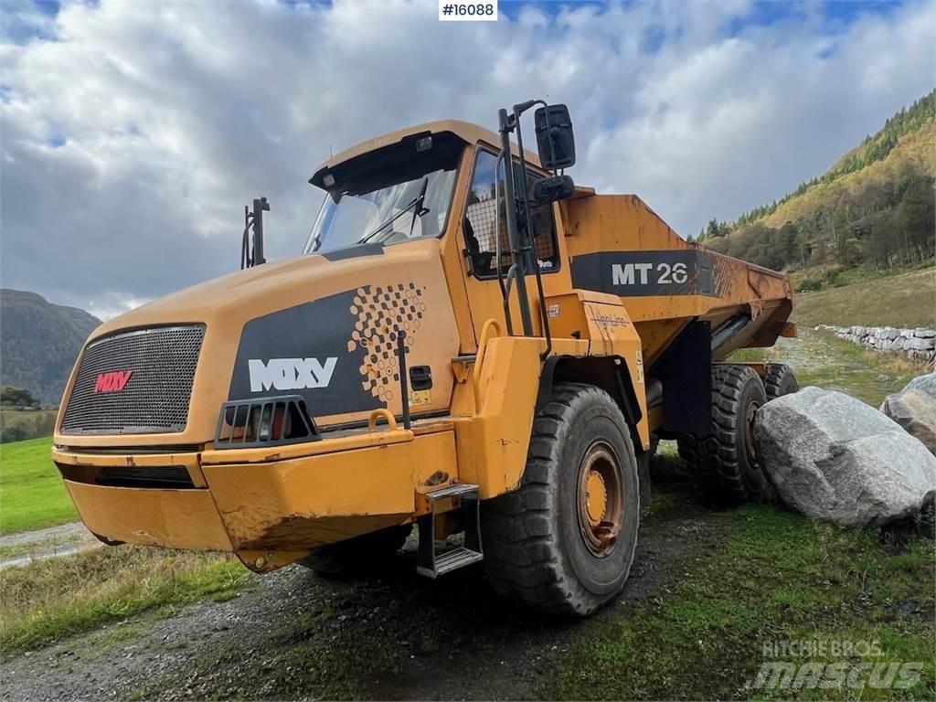 Moxy MT26 dumper. Mini pašizgāzēji
