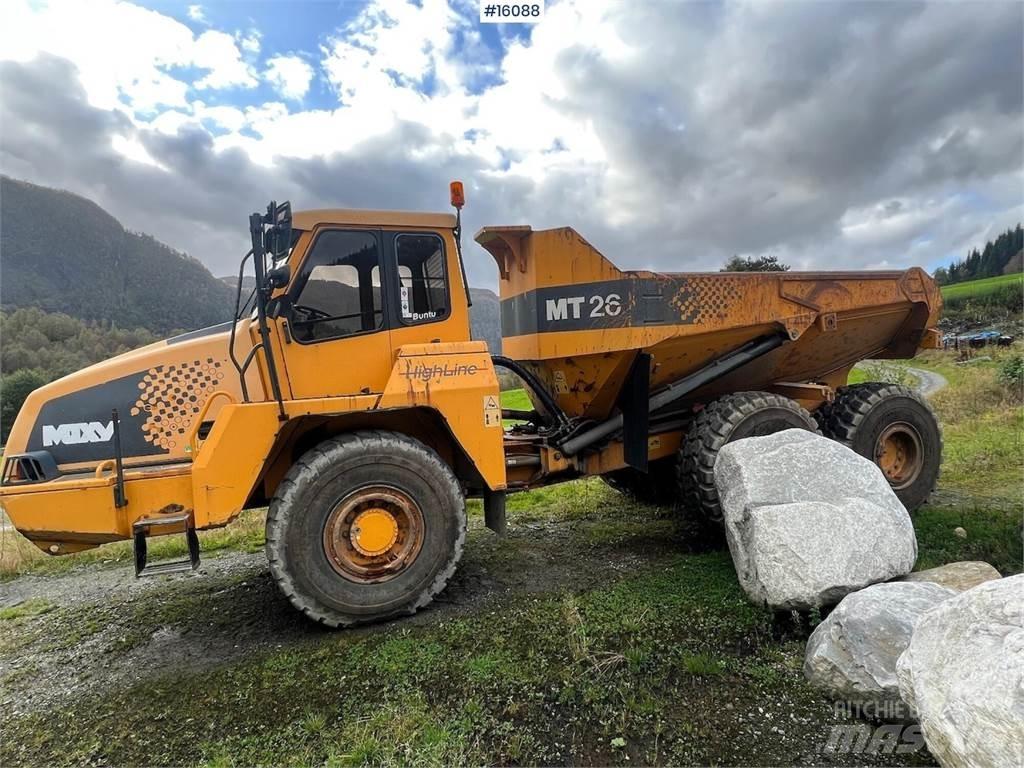 Moxy MT26 dumper. Mini pašizgāzēji
