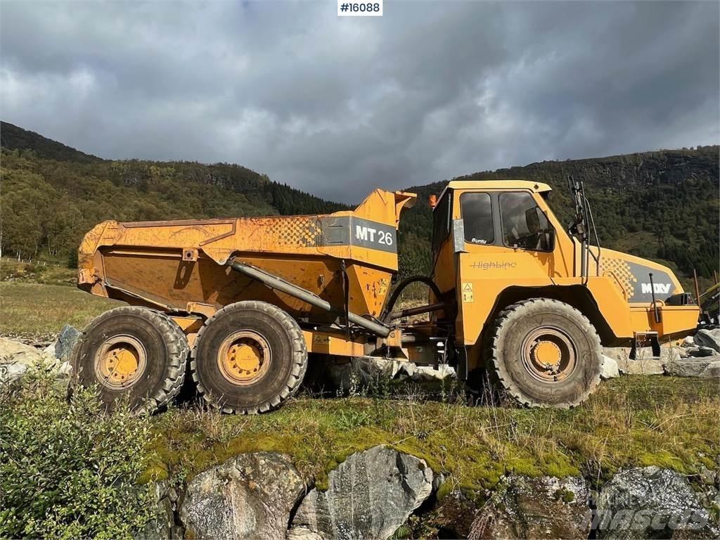 Moxy MT26 dumper. Mini pašizgāzēji