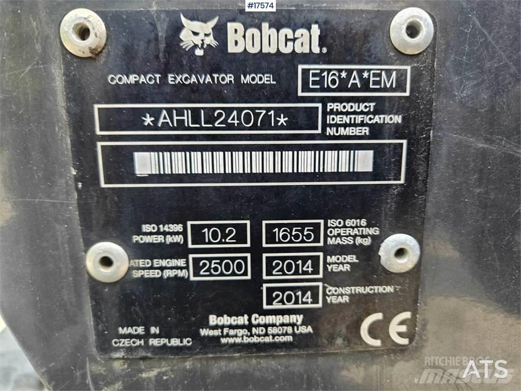 Bobcat E16 Mini ekskavatori < 7 t