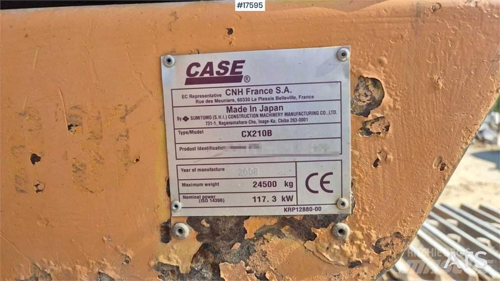 CASE CX210B Kāpurķēžu ekskavatori