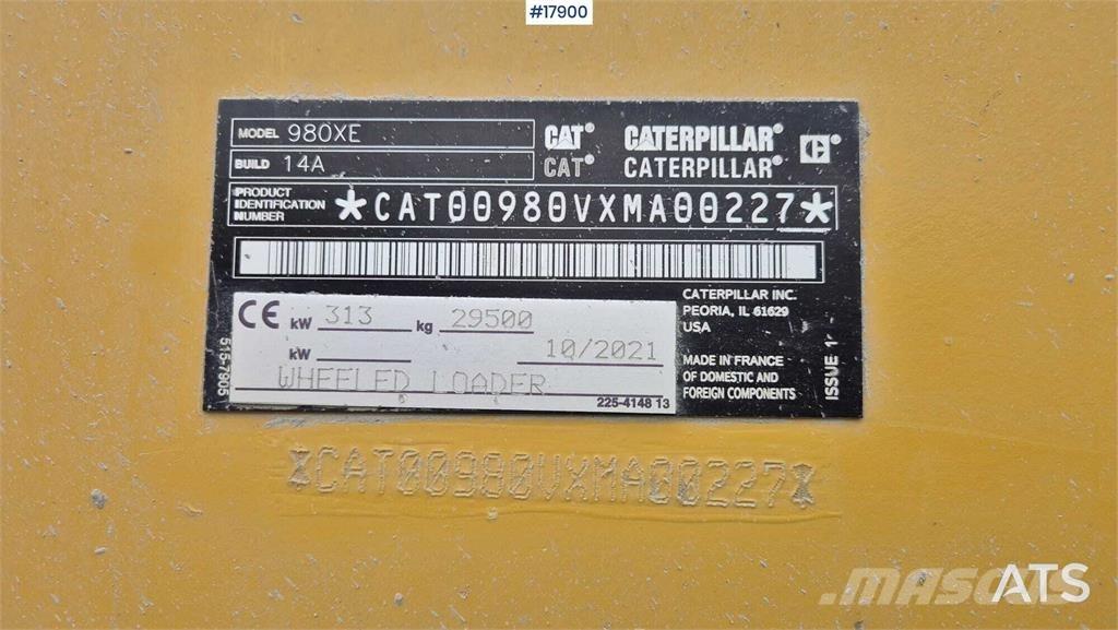 CAT 980 XE Iekrāvēji uz riteņiem
