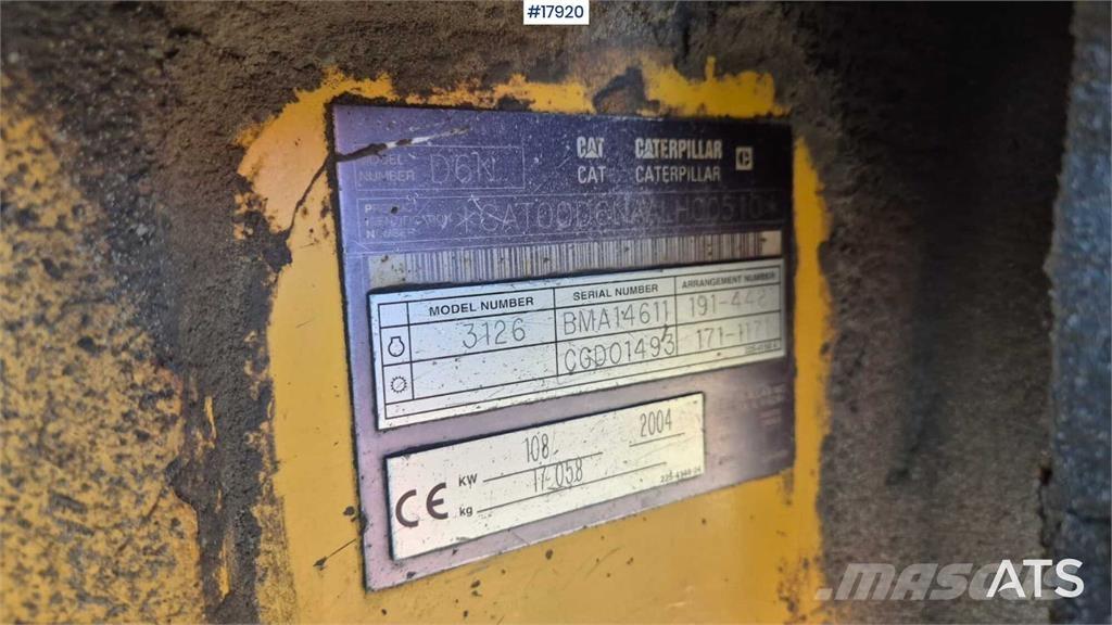 CAT D6D XL Kāpurķēžu buldozeri