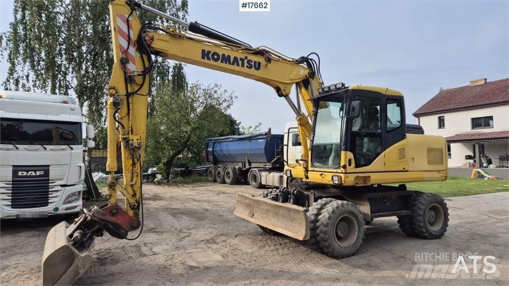 Komatsu PW 160 Ekskavatori uz riteņiem