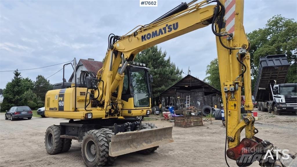 Komatsu PW 160 Ekskavatori uz riteņiem
