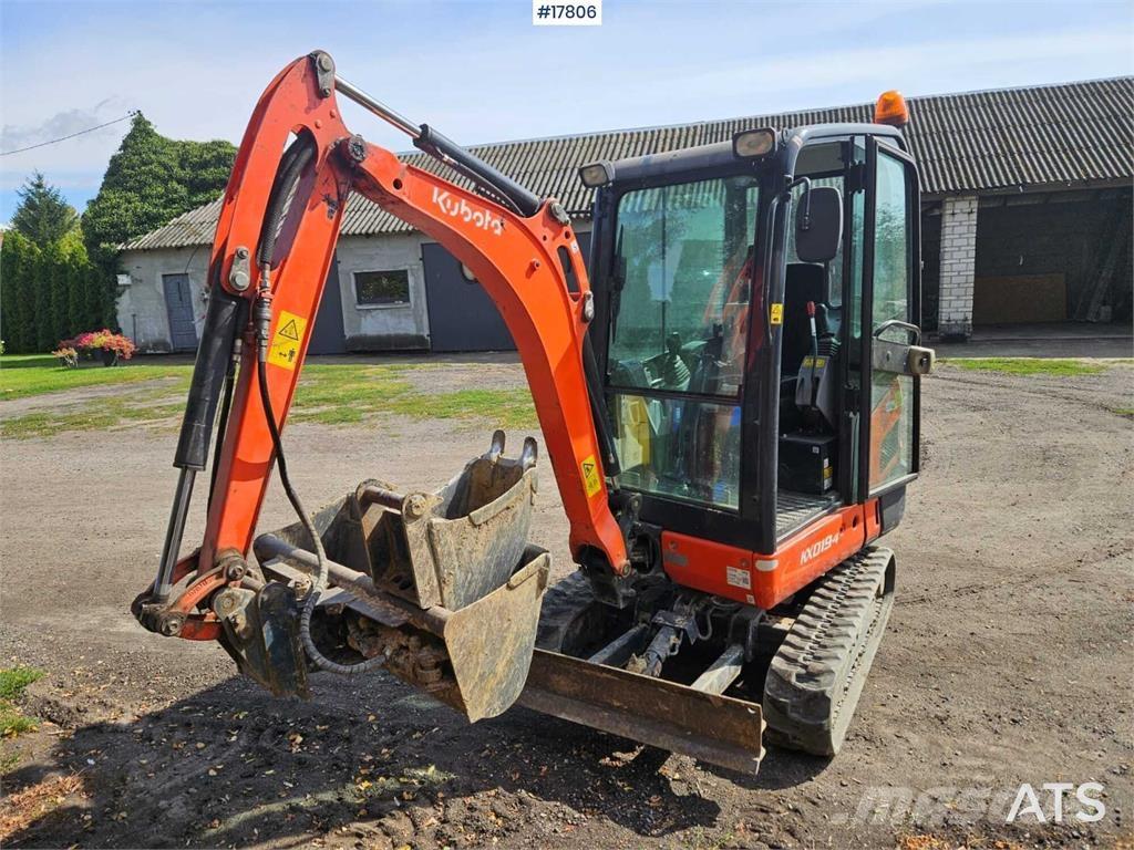 Kubota KX019-4 Mini ekskavatori < 7 t