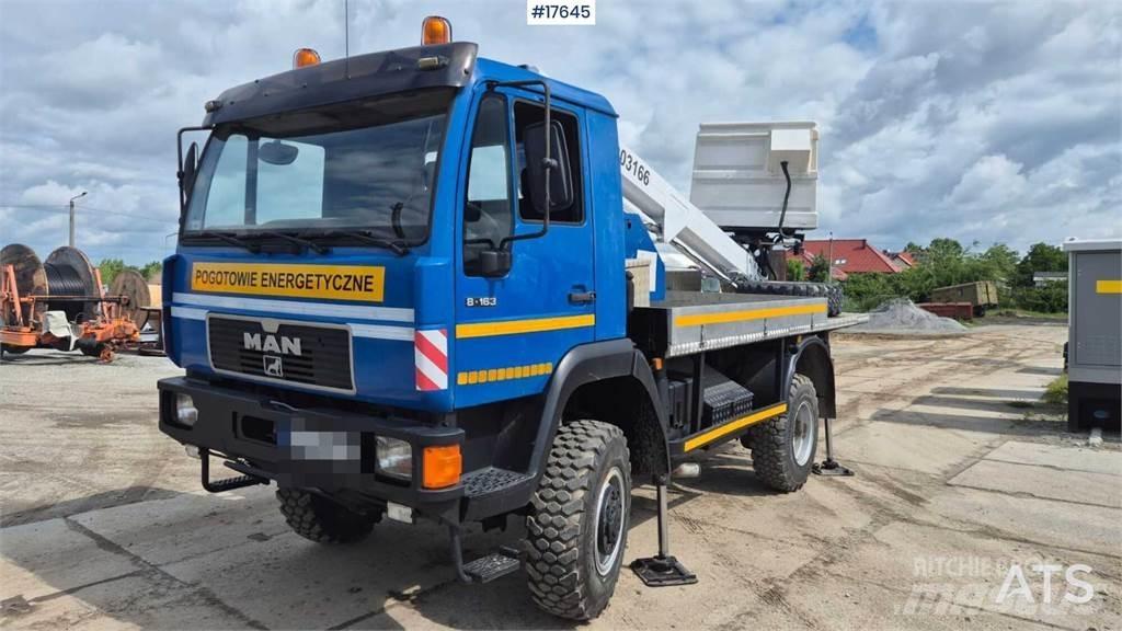 MAN 8.163 Smagās mašīnas ar celtni