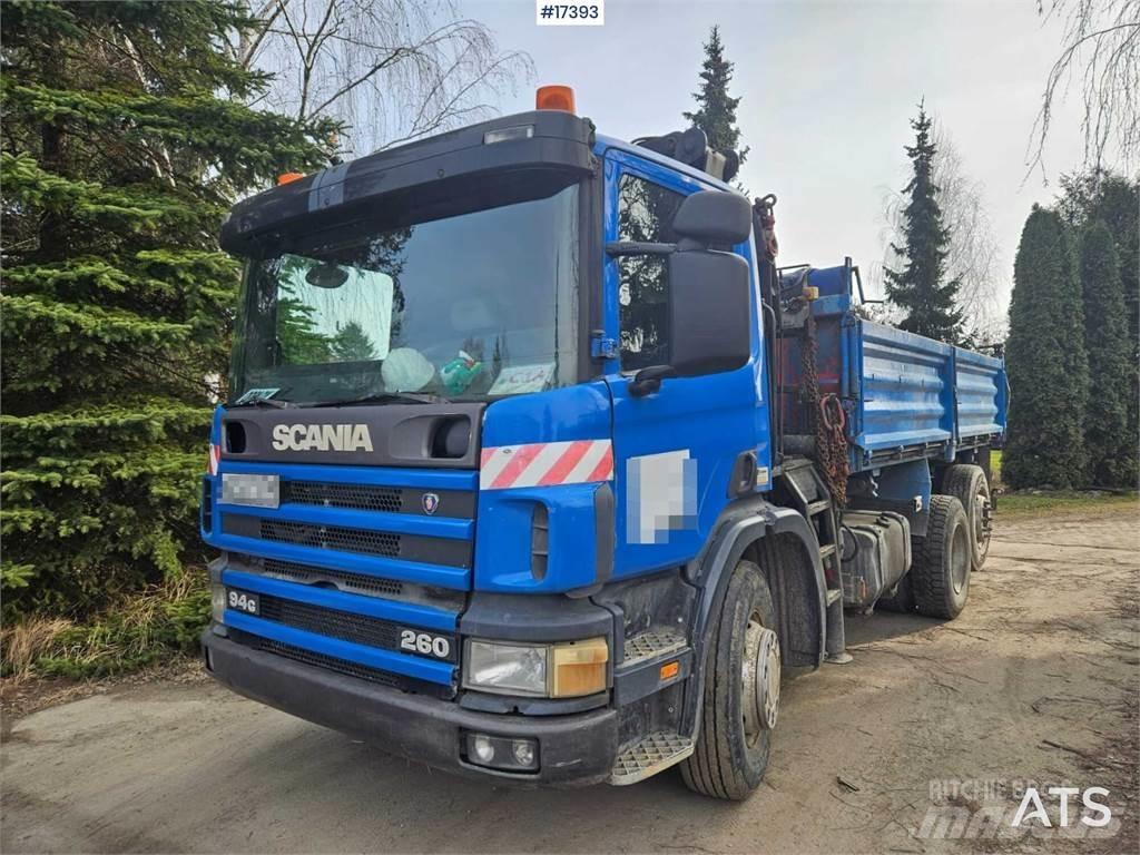 Scania 94G z HDS Smagās mašīnas ar celtni