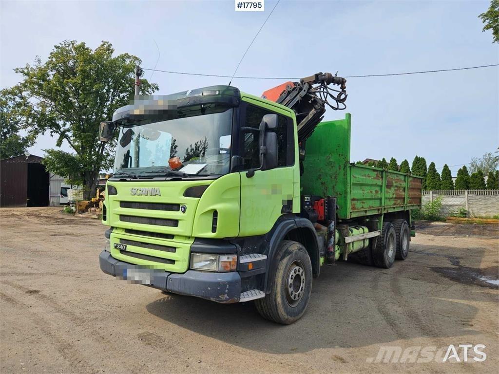 Scania P 340 Smagās mašīnas ar celtni