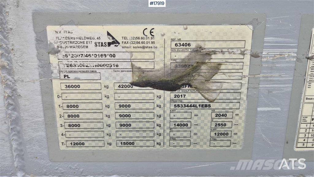 Stas S300ZX Kustīgo grīdu puspiekabes