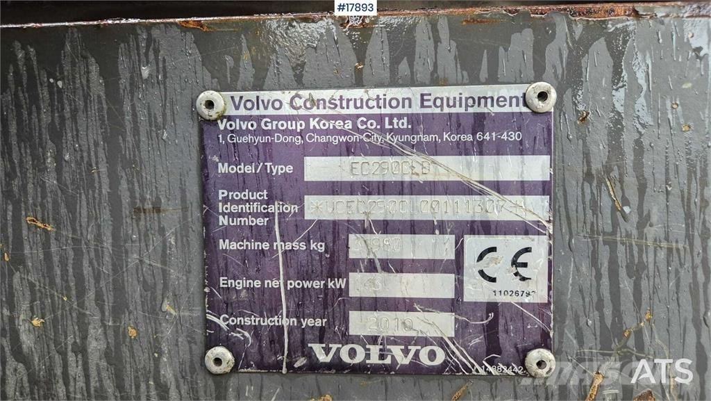 Volvo EC 290 CLD Kāpurķēžu ekskavatori