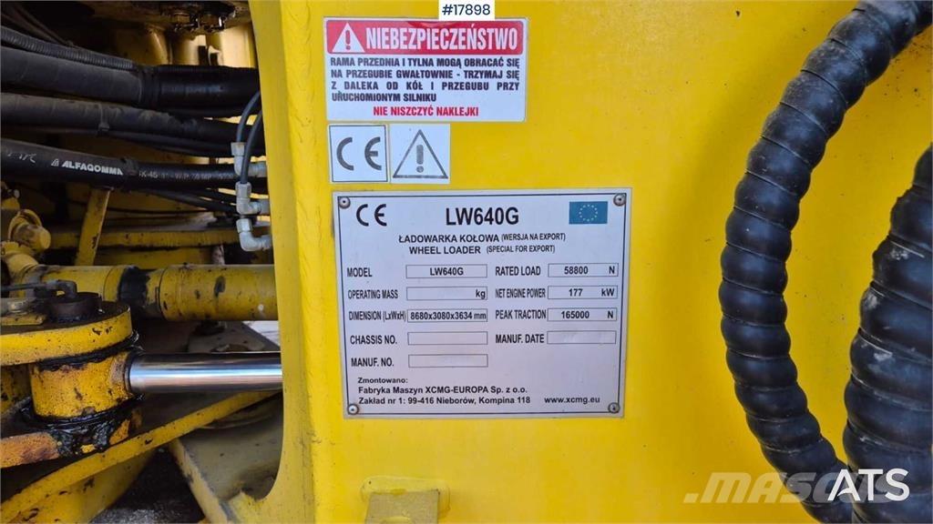 XCMG LW 640 G Iekrāvēji uz riteņiem