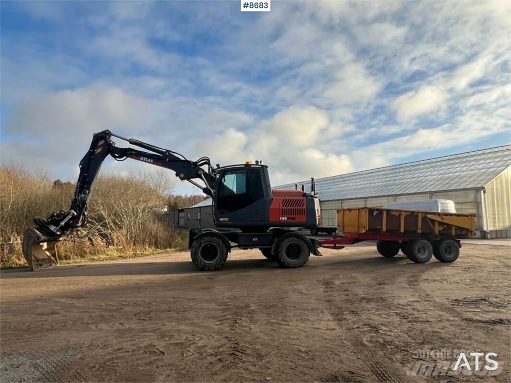 Atlas 160W Ekskavatori uz riteņiem
