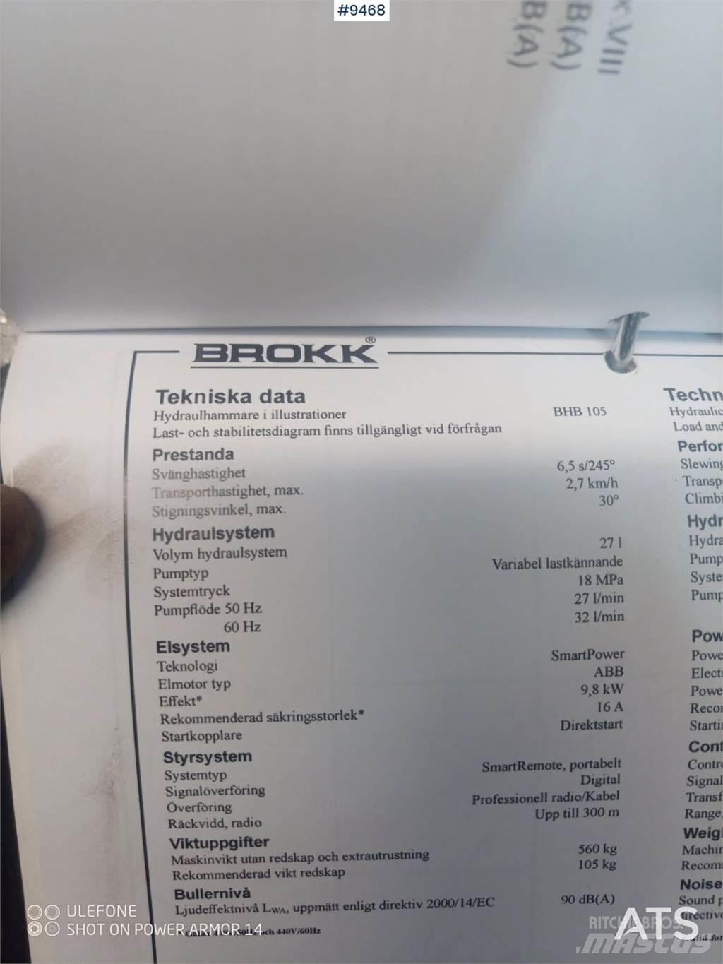 Brokk 70 Būvniecība- Citi