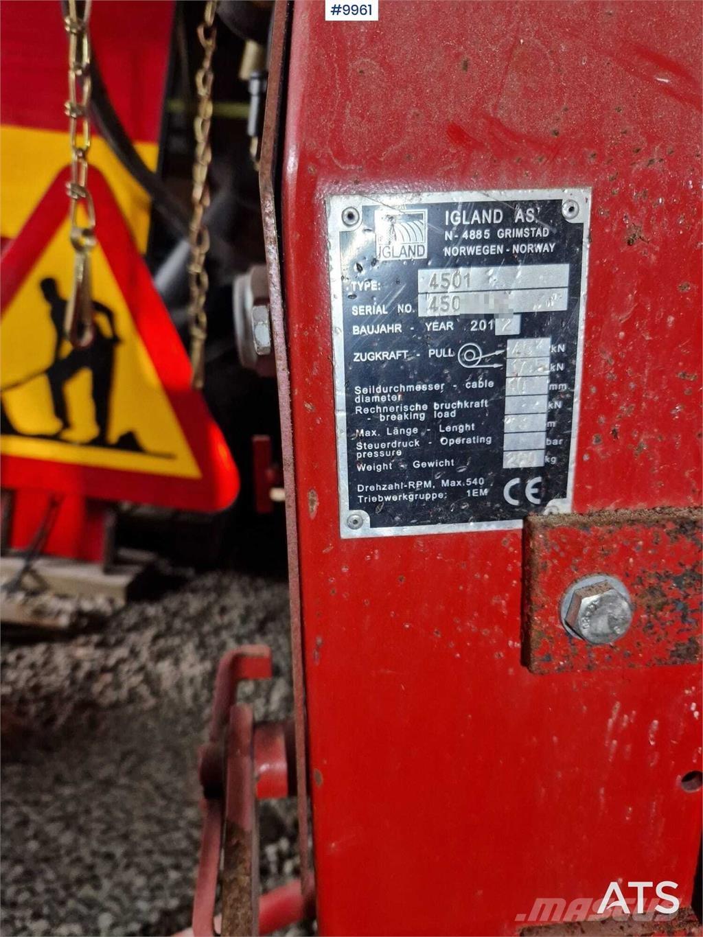 Igland luning winch Būvniecība- Citi