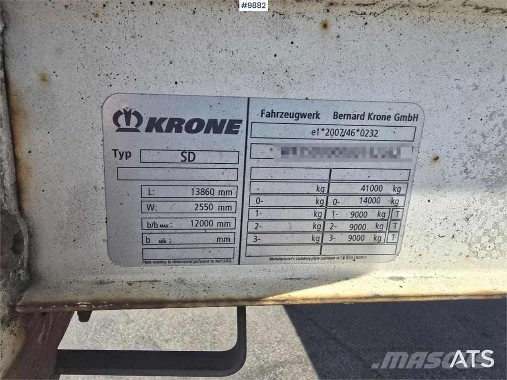 Krone trailer Tents puspiekabes