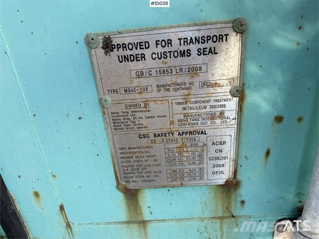  MS40-10X MS40-10X Īpaši konteineri