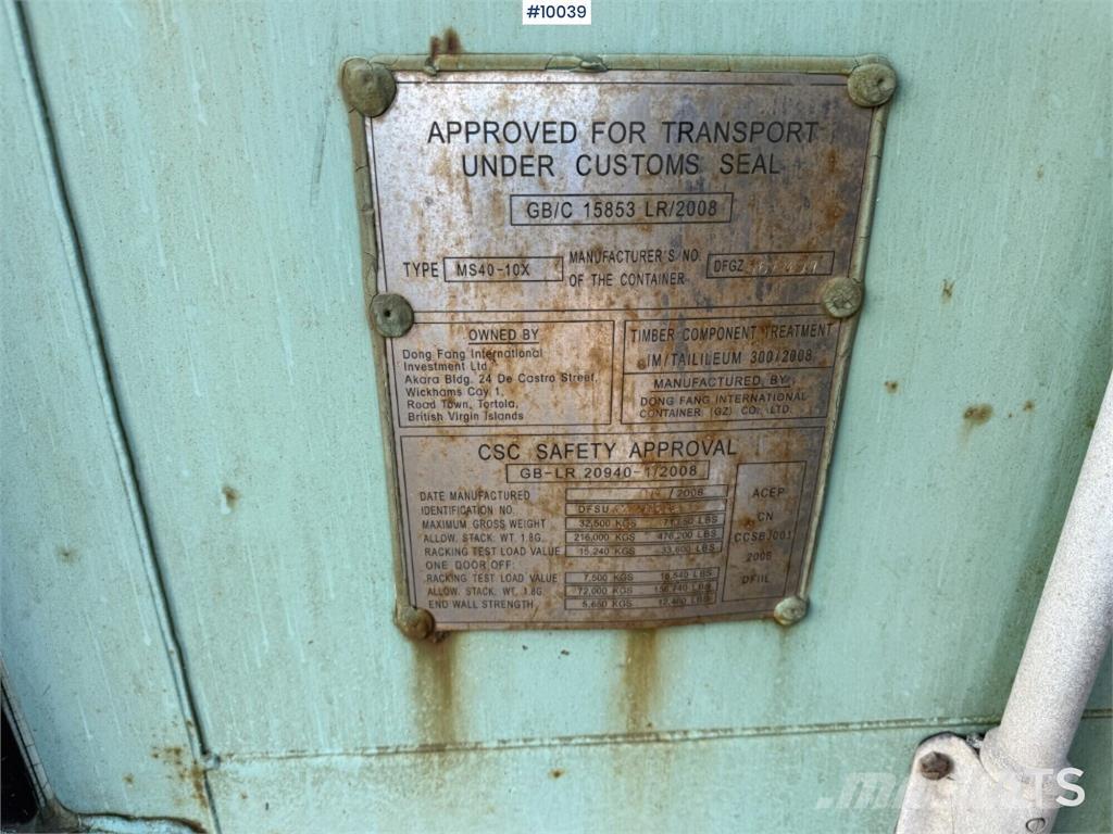  MS40-10X MS40-10X Īpaši konteineri