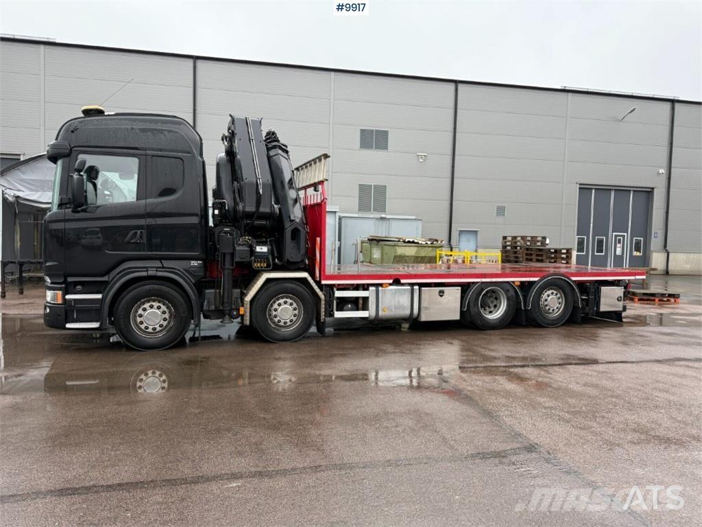 Scania R520 Smagās mašīnas ar celtni